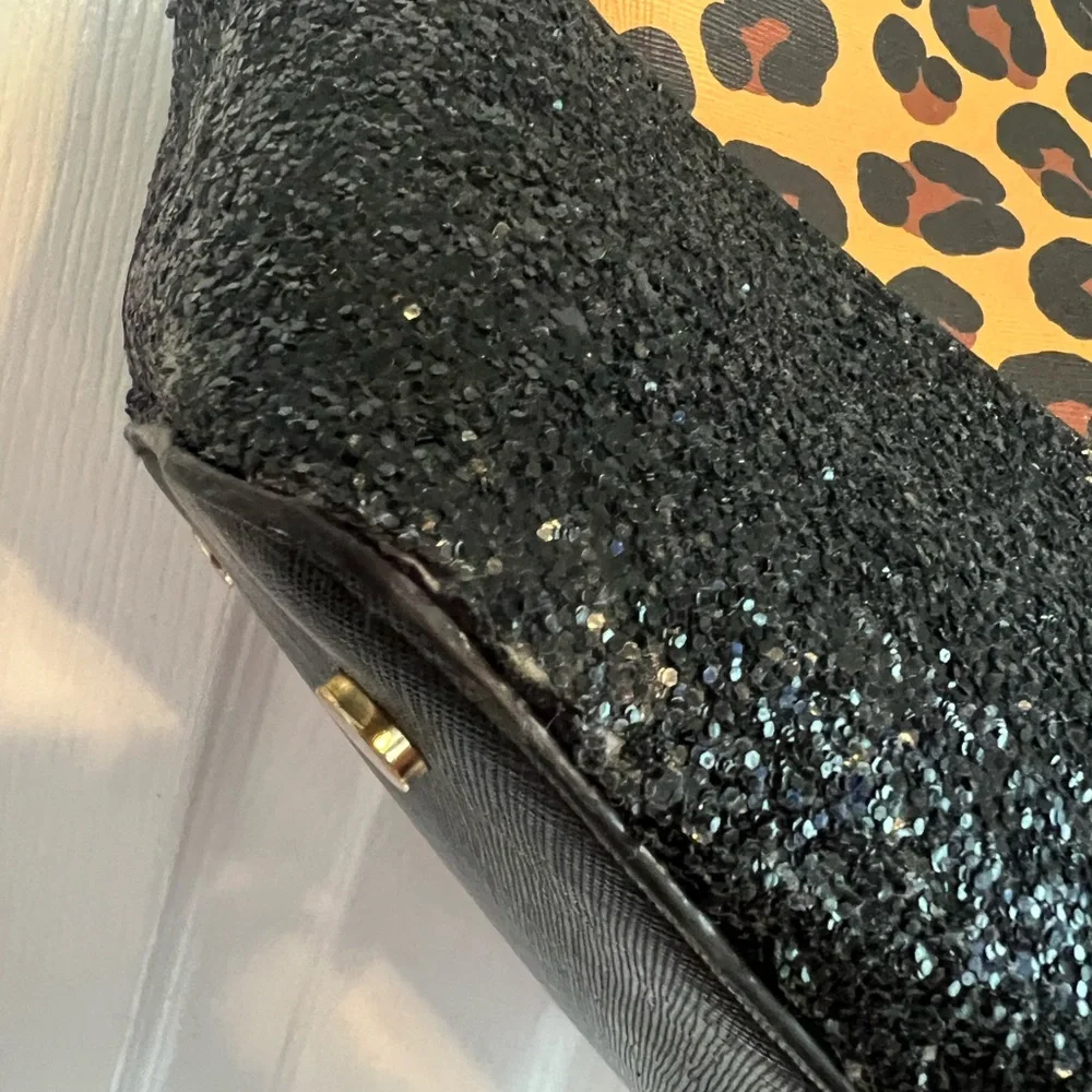 Kate Spade Leopard Print Tote with Black Accents - Picture 7 of 10